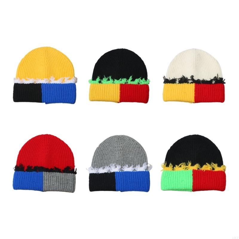 Beanie Cuffed Knit - Koreaanse versie kleuraanpassing gebreide muts met