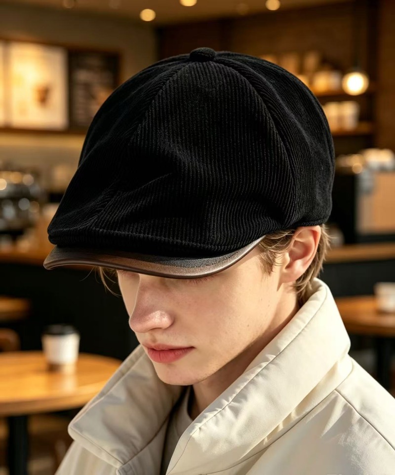 Newsboy Cap Ivy - Heren Vintage Corduroy Newsboy Cap Klassieke