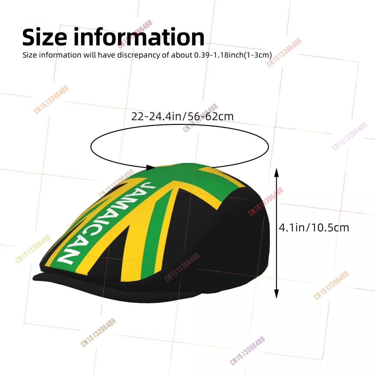Jamaica UK Vlag Heren Dames Pl - Newsboy Cap Ivy recensie en prijs