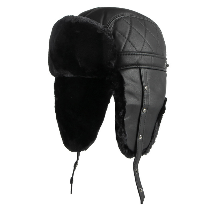 HT4002 Nieuwe Pu Lederen Russi - Winter Trapper Hat recensie en prijs