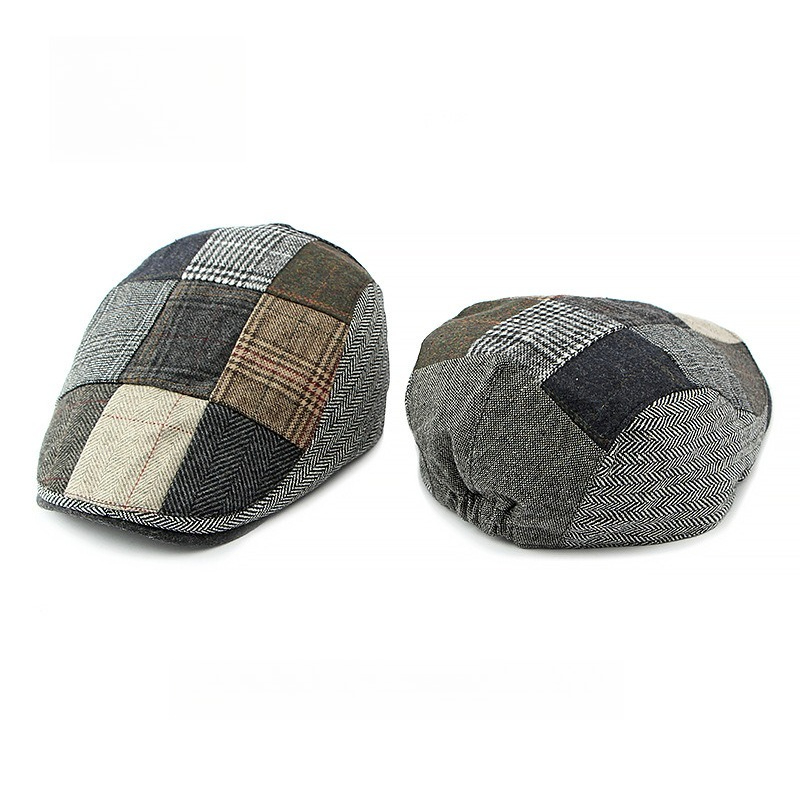 1pc Heren Patchwork Tweed Flat - Newsboy Cap Ivy recensie en prijs