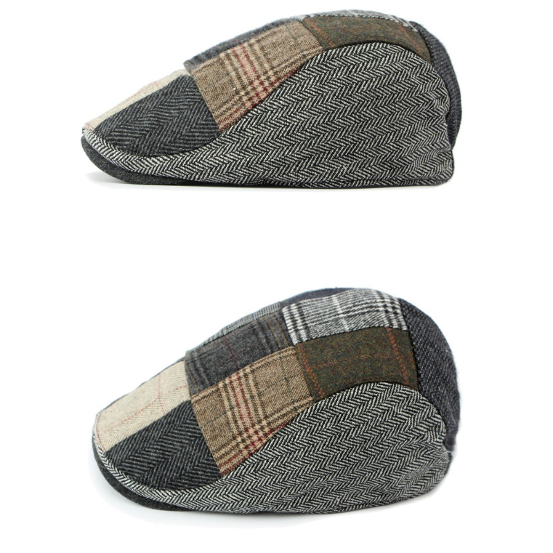 1pc Heren Patchwork Tweed Flat - Newsboy Cap Ivy recensie en prijs