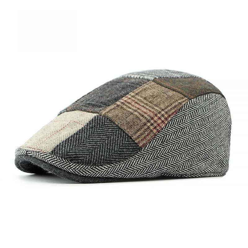 1pc Heren Patchwork Tweed Flat - Newsboy Cap Ivy recensie en prijs