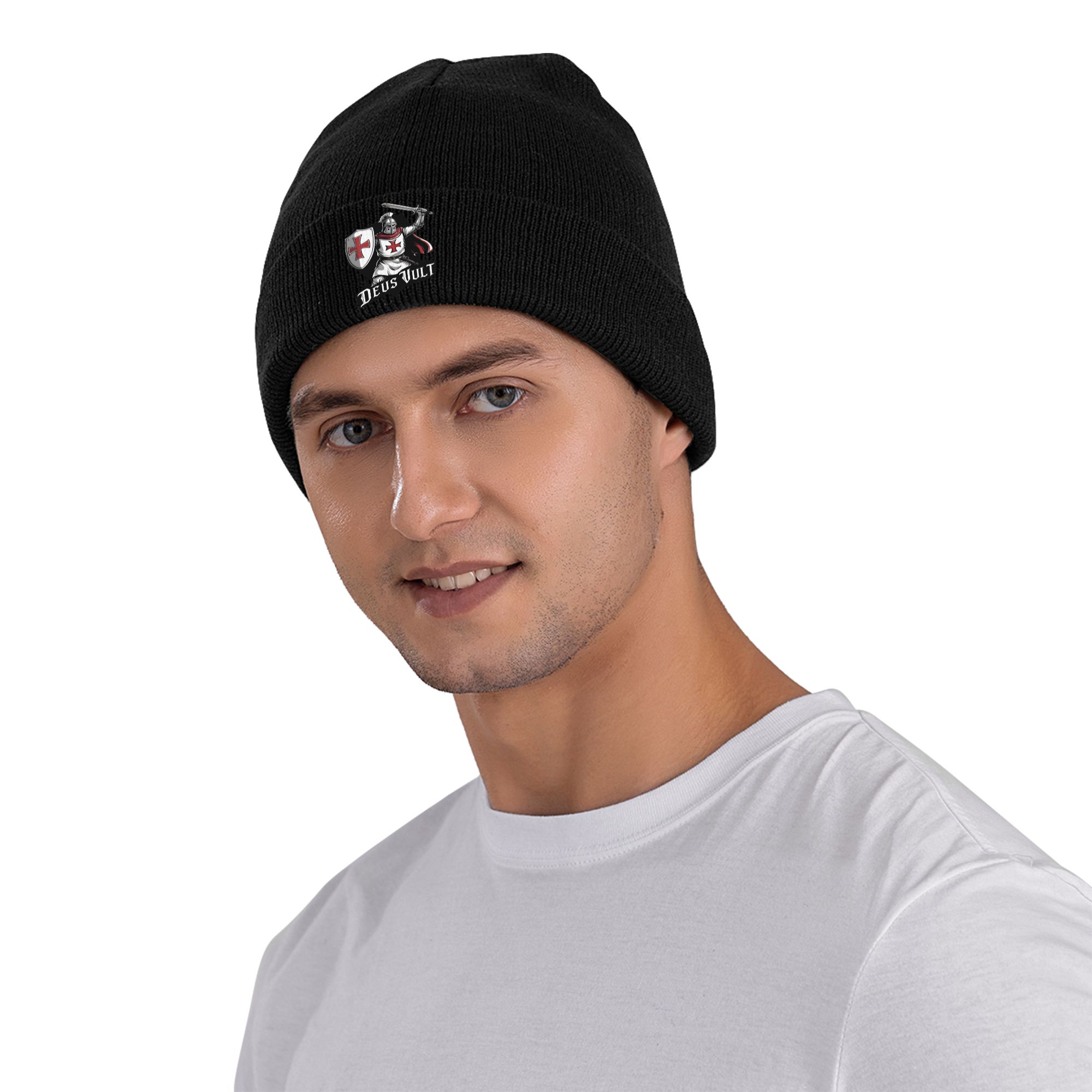Deus Vult - De Templar Knight  - Beanie Cuffed Knit recensie en prijs